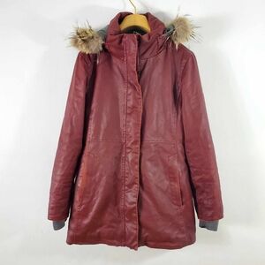 M0851 Winter Leather Parka